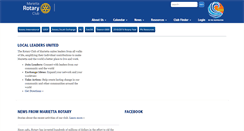 Desktop Screenshot of mariettarotary.org